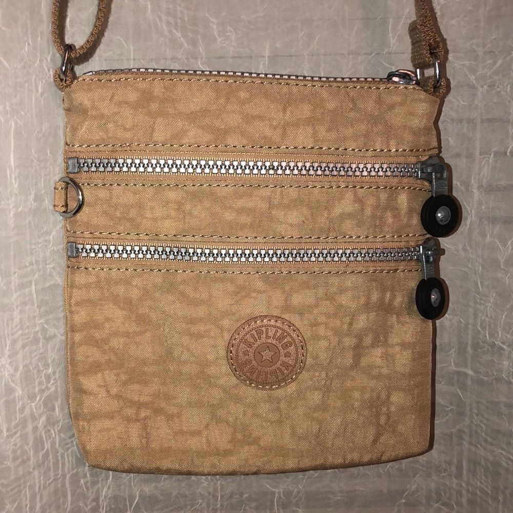 Kipling Tan Mini Cross Body Bag Purse